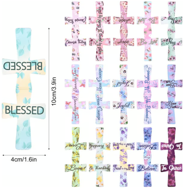 📖16 τεμάχια μαγνητικοί σταυροί σελιδοδείκτες δώρα για μελέτη της Βίβλου, αναγνώστες, δασκάλους, μαθητές🌸✝️